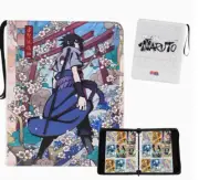 Naruto TCG Card Binder Premium leather Trading Card Game SASUKE Book 4 Pocket