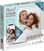 Paintable Pictures | Paint Your Photo by Number: Portraits Deluxe Edition | Customizable Kit | Printable Canvas | Custom Paint by Number Technology