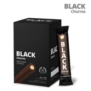 韓國 現貨 Black Churros 奶油 奶酪 巧克力 吉拿棒 肉桂 餅乾一盒 12入