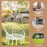 NEW Hammock Chair Swing Bed Macrame Cotton Relax Indoor Outdoor Hanging Garden
