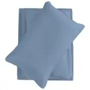 Micro Fleece Sheets Set, 3-Piece Size Bed Sheet Set, Plush Twin Baby Blue