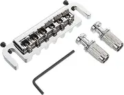 GALPADA 1 Set High-precision Electric Guitar Bridge Tailpiece Convenient and Replacement Bridge Accessory for Improved Sound for All Electric Guitars