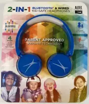 Altec Lansing Headphones 2-In-1 Bluetooth Wireless / Wired Rechargeable NEW
