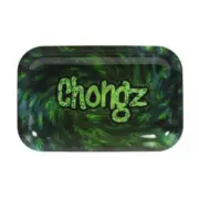 Chongz Printed Metal Rolling Tray Swirl Leaf