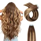 New Tape In AU 100% Remy Human Hair Extensions Skin Weft Full Thick 14''-22''