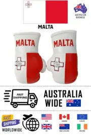 MALTESE FLAG / MALTA Mini Boxing Car Hanging Gloves,Ornament,Decoration,Souvenir