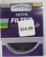 Hoya 55mm Genuine ND4 ND 4 Lens filter 55 mm Neutral Density ND4X ND 4X Japan