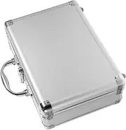 SHINEOFI Aluminum Alloy Briefcase with Sponge Inserts Portable Hard Storage Case for Instruments Makeup Tools and More Compact Design for Easy Transport and Protection