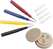 [gernie] Watch Oiler Set, Professional Oilers Plastic Watch Repair Kit, Watch Repair Tool Kit with 1 Oil Cup and 4 Size Oil Pen, Applicator Watch Precision Oiler Pen for Watch Clock Repair