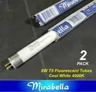 2 x 8W T5 Fluorescent Tubes Lamps 4000K Cool White 300mm F8T5/CW Mirabella