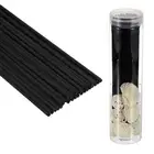 25CM/10Inch Reed Diffuser Stick, 50 Pack Refill Sticks with PET Bottle, Black
