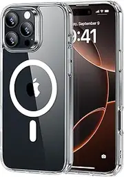 ESR for iPhone 16 Pro Max Case, Compatible with MagSafe, Shockproof Military-Grade Protection, Magnetic Phone Case for iPhone 16 Pro Max, Classic Hybrid Case (HaloLock), Clear