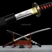 Hand Forged Japanese Katana Carbon Steel SHINOGI ZUKURI Samurai Sword Full Tang.