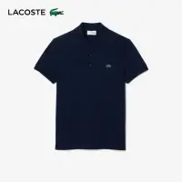 在飛比找momo購物網優惠-【LACOSTE】男裝-經典修身短袖Polo衫(深藍色)