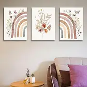 Children's Room Pictures, Set of 3, DIN A4 Poster Set, Wall Pictures, Children's Room Poster, Decorative Pictures for Children's Room, Girls and Boys, Premium Wall Poster, Children's Room Decoration