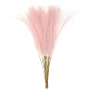 25pcs Faux Pampas Grass 21 Inch Artificial Pampas Grass for Home Decor, Ice Pink