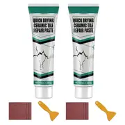 Tile & Marble Repair Paste Waterproof Bathroom Tub Floor Ceramic Crack Adhesive Universal Ceramic C As Shown