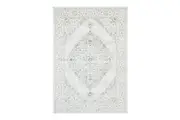 Rug Culture Extra Large Teal & Silver Silk Look Transitional Rug