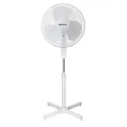 Heller 40cm Pedestal Oscillating Floor Fan White stand fan