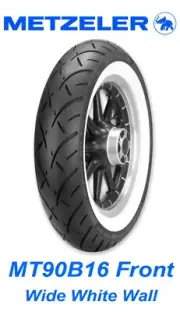 METZELER WHITE ME888 FRONT TIRE MT90B16 INDIAN CHIEF VINTAGE SPRINGFIELD SPIRIT
