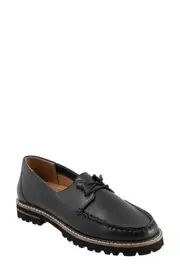 Trotters Farah Boat Shoe in Black at Nordstrom, Size 9