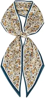 [EXTREE] Satin Scarf Mulberry Silk Printed Head Wrap Hair Band 7"" x 59""