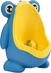 Toddmomy 1pc Cute Frog Shaped Boy Pee Potty Training Urinal for Home Portable and Lightweight Design Durable Material Rotating Water Wheel for Focused Training for Boys
