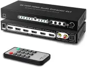 4 In 1 HDMI Switch with 7.1CH Audio and ARC - Ultimate Home Theatre Solution
