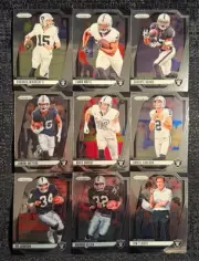 Las Vegas Raiders 2024 Panini Prizm Base 9 Card Team Set Football Card Lot NFL