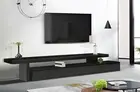 TV Cabinet Tempered Glass Top Black Colour Marlin