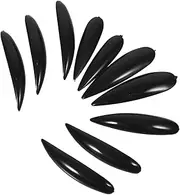 COLLBATH Artificial Nails for Women 5pcs Halloween Witch Nails Nail Stickers for Manicures