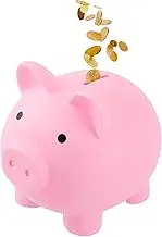 Large Piggy Banks, Cute Plastic Pig Money Box, Piggy Bank for Girls and Boys, Unbreakable Plastic Coin Bank Fun Gifts for Birthday, Festival, Baby Shower (Pink)