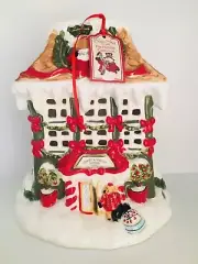 Blue Sky Clayworks Heather Goldminc Comet Vixens Holiday Hotel Tea Light Holder