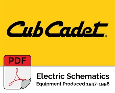 Cub Cadet Schematics - 1996 Z Series Farmall Cub Int. (PDF File on a USB DRIVE)