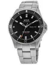Mido Ocean Star Swiss Made Stainless Steel Black Dial Automatic Diver's M026.430.11.051.00 200M Men's Watch