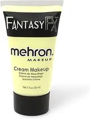 Mehron Makeup Fantasy FX Cream Makeup | Water Based Halloween Makeup | Glow In the Dark Face Paint & Body Paint For Adults 1 fl oz (30ml) (GLOW IN THE DARK)