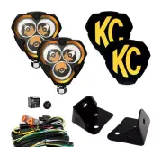 KC HiLiTES 3.5" Flex Era 3 LED Spot Beam Kit 40W For 2007-2018 Jeep Wrangler JK (for: Jeep)