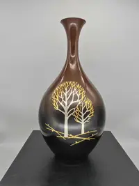 在飛比找Yahoo!奇摩拍賣優惠-日本回流銅花瓶大肚銅花瓶 正晴造 非常壓手重2.15斤