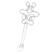 Calabash-shaped IQ Test Metal Wire Puzzle Brain Teaser Game for Adults K a-b CR