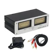MIC-73 Voice Control Square Analog VU Meter Wire-free w/ Warm Backlight - Silver