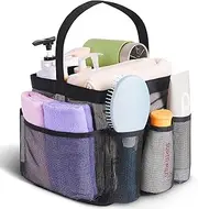 EUDELE Mesh Shower Caddy Portable for College Dorm Room Essentials, Shower Caddy Dorm with 8-Pocket Large Capacity,Shower Bag for Beach,Swimming,Gym