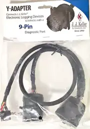 J.J. Keller Y-Adapter Electronic Logging Device 9-Pin Diagnostic Port 50101 NEW