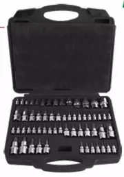 60pc Torx Star Bits & E Torx Master socket Set PT11708