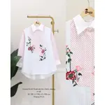 KEMEJA KATUN ROSALINDA 刺繡襯衫日本棉襯衫最新款日本棉襯衫現代刺繡襯衫