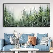 Mintura Handmade Tree Landscape Oil Paintings On Canvas Wall Art Decoration Modern Abstract Picture For Home Decor Rolled Frameless Unstretched Painting