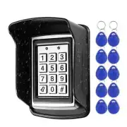 RFID Metal Access Control Keypad Waterproof Rainproof Cover Door 10pcs Keychains