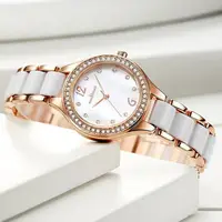 在飛比找蝦皮購物優惠-台灣現貨 氣質陶瓷手錶 女生防水高顏值精品手錶 高檔女錶 時