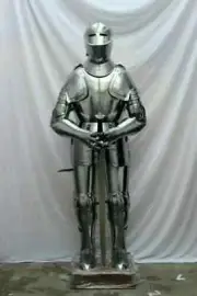 Medieval Gothic Suit of Armor Crusader Combat Knight Full Body Wearable Armour
