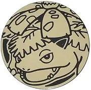 BB-Toy-Trades Compatible with Pokemon Pin Flipping Coin Shiny Trading Card Trading Cards Coin with BB-Toy-Trades Shipping Protection - Gold Bisaflor - Venusaur
