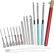 DOITOOL 1 Set 16PCS Embroidery Pen Needle Set Portable Sturdy Weaving Tool Kit for Beginners Professionals Includes Durable Needles Easy to Use for Crafting Embroidery Projects